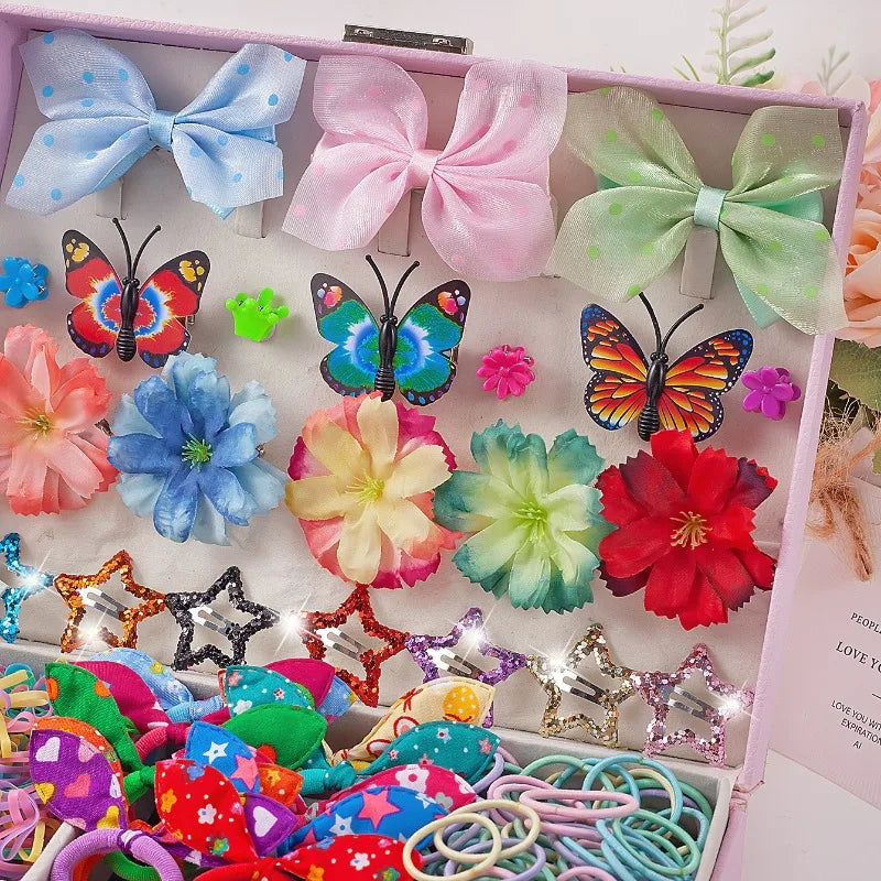 772-Piece Girls Hair Accessories Set – Clips, Bands & Bows Kids Hair Accessories Nixie