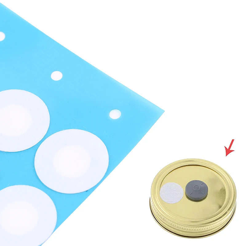 48Pcs EPTFE Filter Stickers 20mm for Mushroom Jar Lids Mushroom Cultivation Filter Nixie