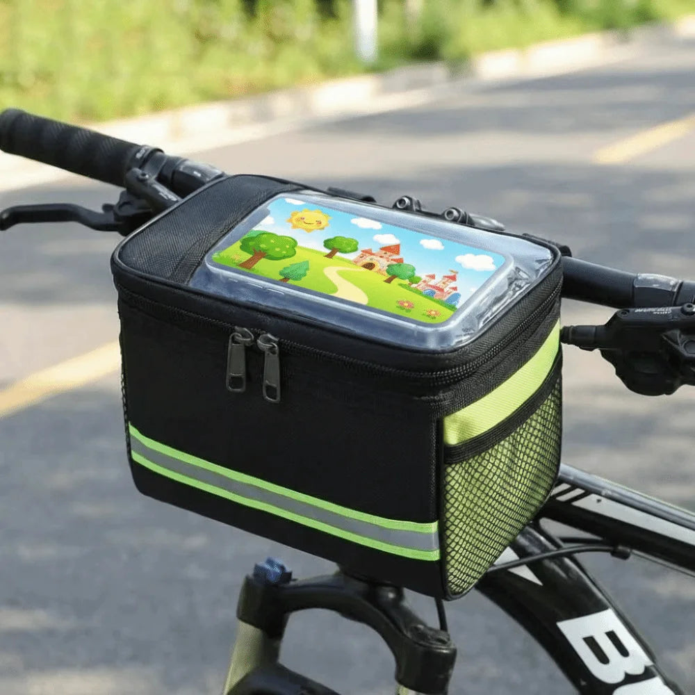 Waterproof Bike Handlebar Bag | Reflective Cycling Front Bag Bicycle Handlebar Bag Nixie