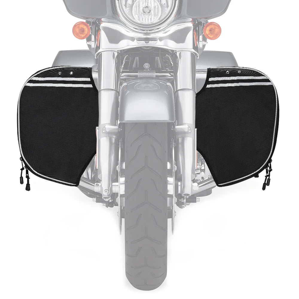 Motorcycle Soft Lower Chaps Leg Bag Touring Road King Glide 1980-2025 Motorcycle Soft Lowers Nixie