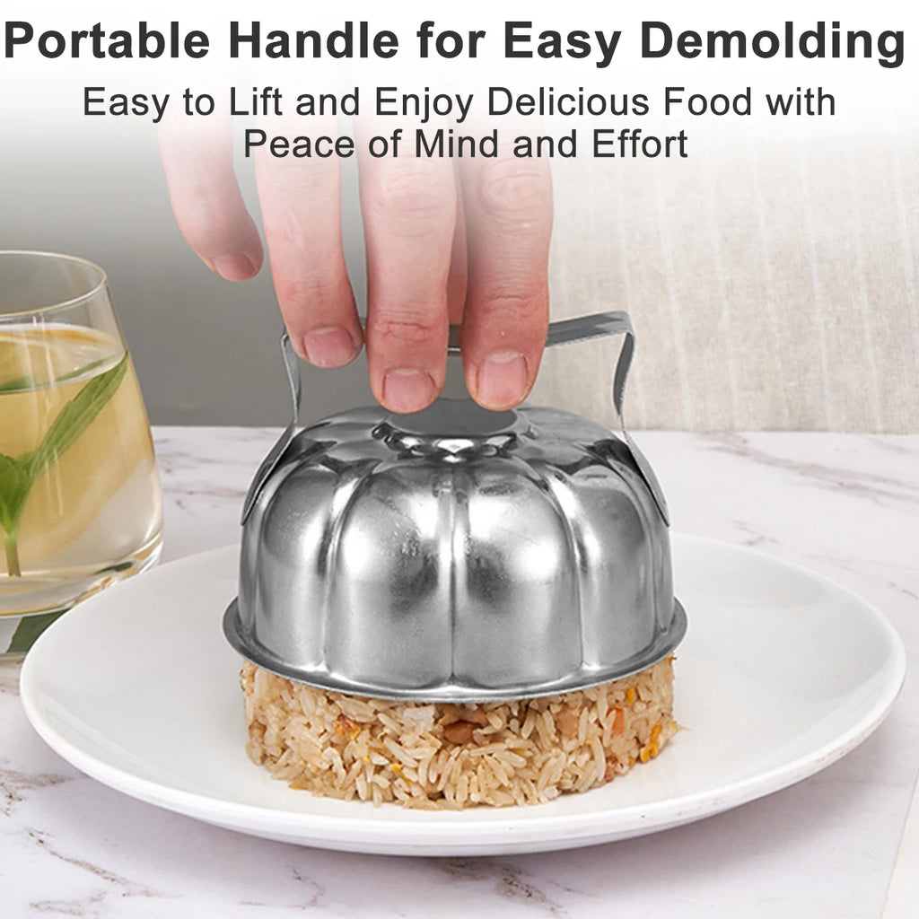 Pumpkin Onigiri Mold – 304 Stainless Steel Rice Ball Shaper Rice Ball Mold Nixie