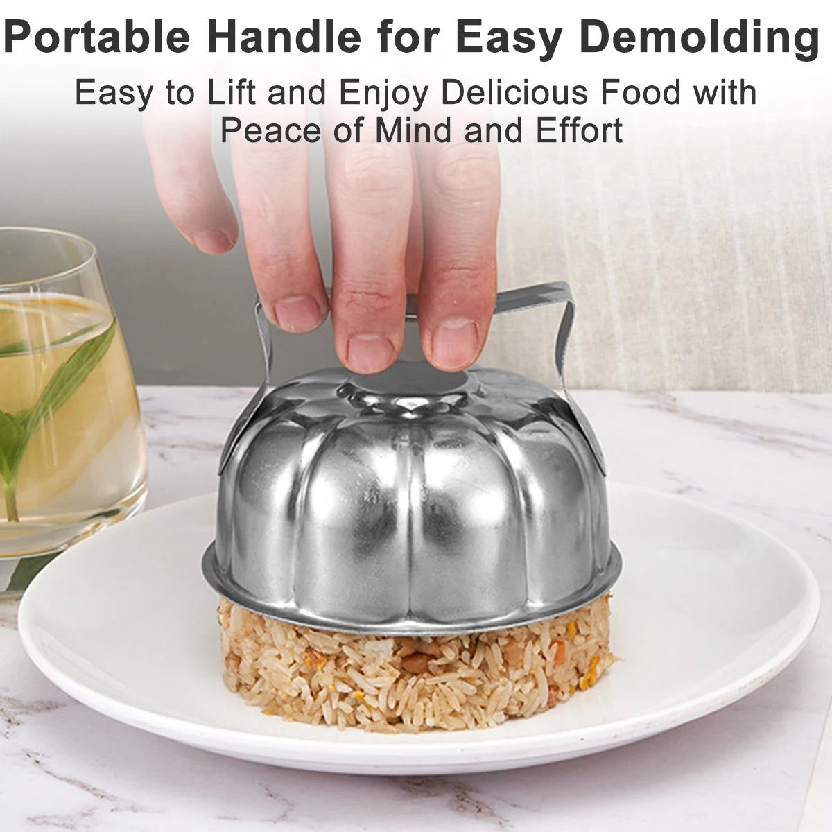 Pumpkin Onigiri Mold – 304 Stainless Steel Rice Ball Shaper Rice Ball Mold Nixie