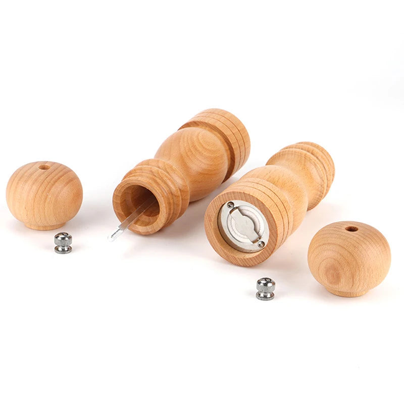 Wooden Pepper & Salt Grinder Mill – Ceramic Core, 3 Sizes Pepper & Salt Mill Nixie