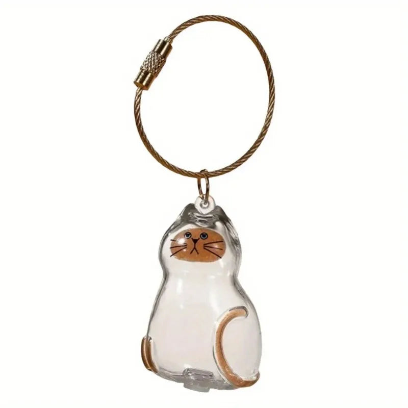 Pet Hair Keepsake Capsule Keychain – Dog Memorial Pendant Pet Keepsake Keychain Nixie 6