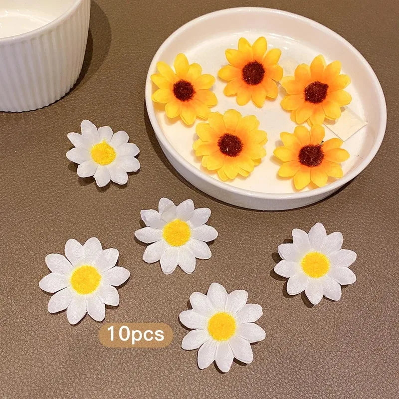 10 Pcs Sunflower Hair Clips Cute Floral Hairpins for Women Floral Hair Clips Nixie