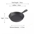 6-Inch Cast Iron Skillet with Drip Spouts | Camping & Home Cast Iron Skillet Nixie 6 inch