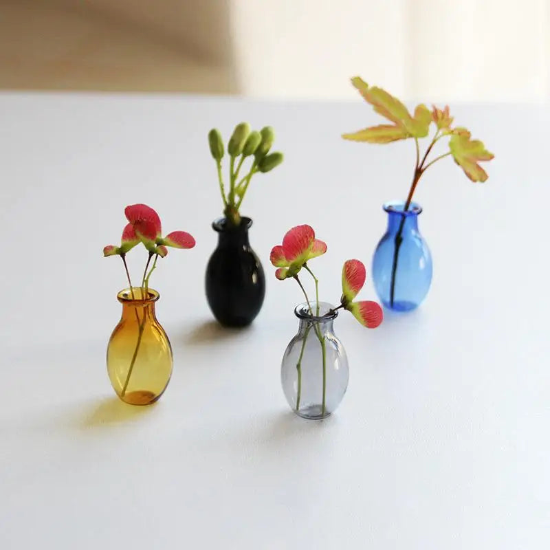 Mini Glass Vase Fridge Magnet – 3D Micro Landscape Flower Pot Decorative Fridge Magnet Nixie