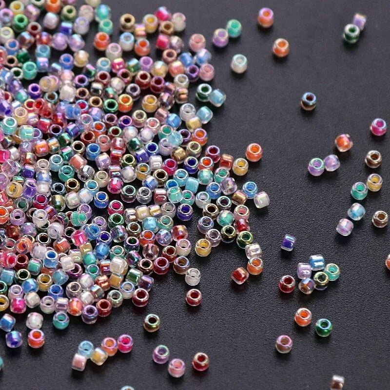 Miyuki Delica 2mm Glass Beads 500Pcs – 18 Colors for DIY Glass Craft Beads Nixie
