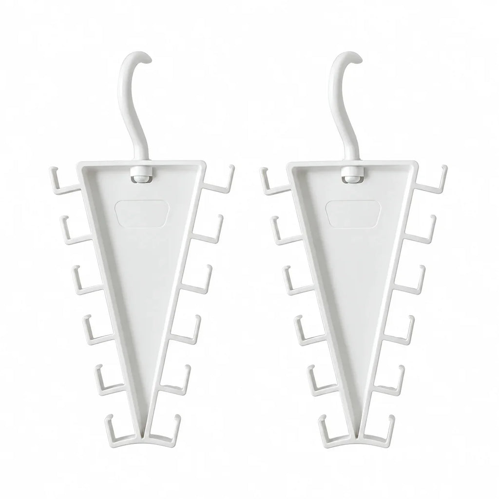 12-Hook Rotatable V-Shape Closet Hanger Organizer Closet Hanger Organizer Nixie 2PCS