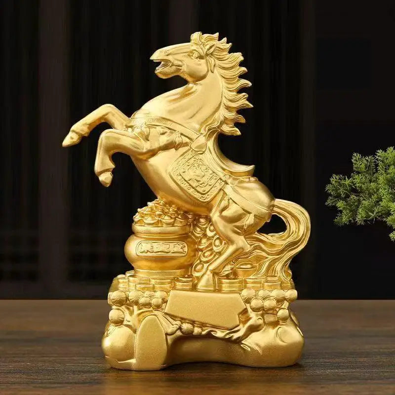 2026 Year of the Horse Feng Shui Zodiac Resin Sculpture Decorative Figurine Nixie