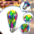 4W ST64 LED Mosaic Stained Glass Night Lamp – E26 Décor Bulb Decorative LED Bulb Nixie Default Title