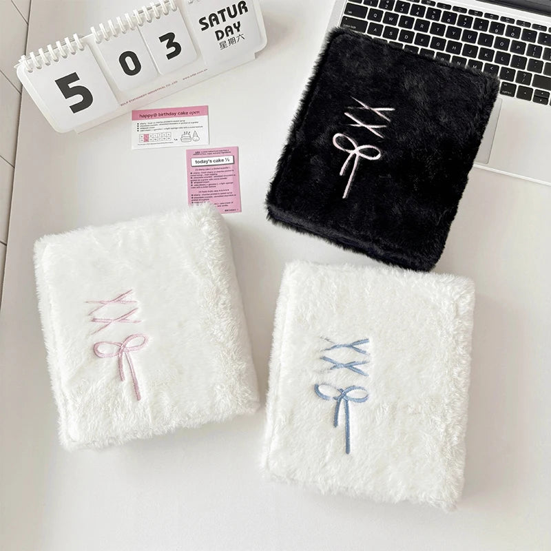 Cute Bow Plush A6 Kpop Photocard Album & Card Holder Photo Card Album Nixie