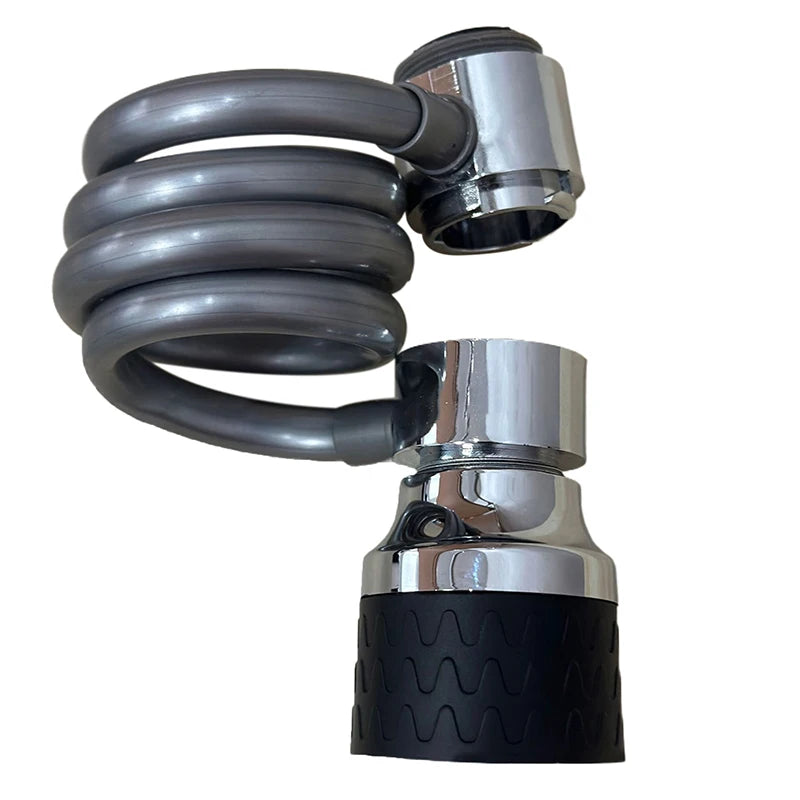 3-Mode Pull-Out Faucet Extender & Sink Sprayer Attachment Faucet Sprayer Extender Nixie Black