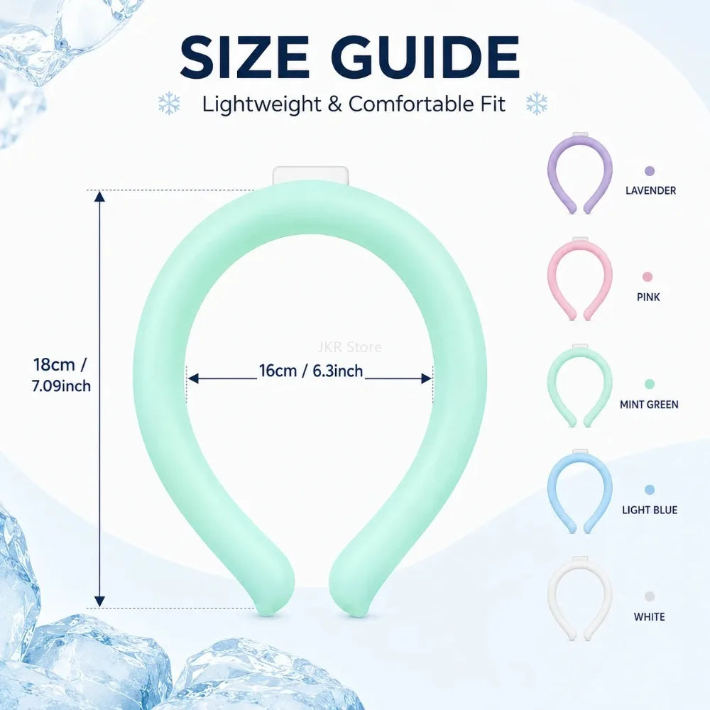 Reusable Neck Cooling Ring Gel Ice Pack Wrap – Summer Cooler