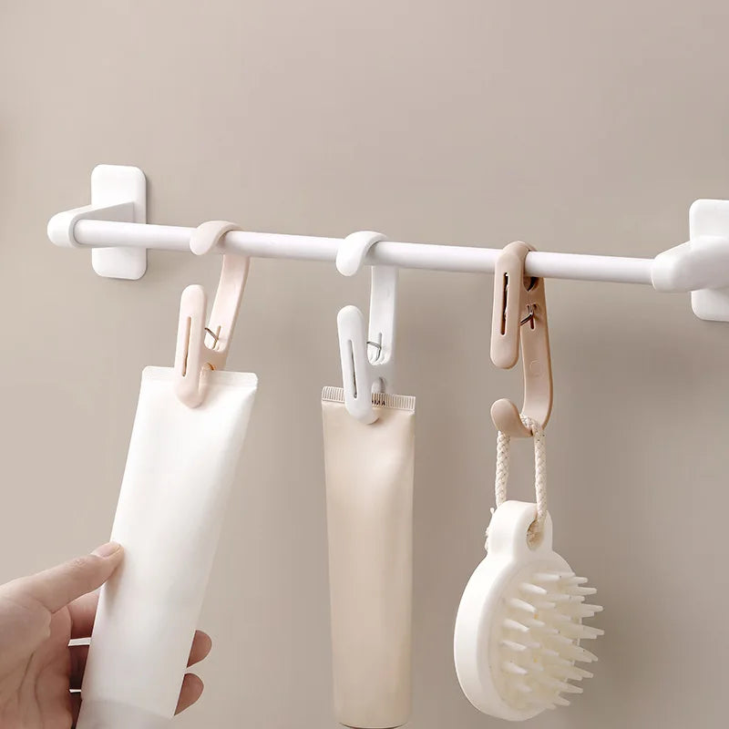 10PCS Plastic Hanging Clamp Hooks – Home Organizer Clips Hanging Organizer Clips Nixie