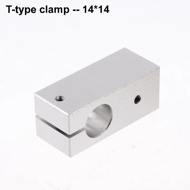 T-Type Optical Axis Cross Block Aluminum Shaft Clamp Connector