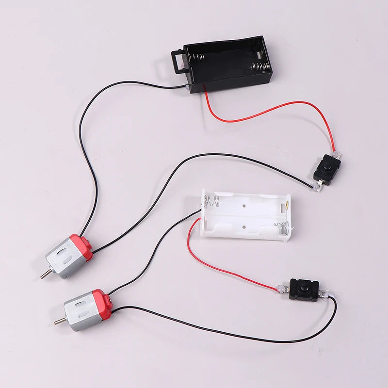 130 Motor Kit with Battery Case & Switch – 16500 RPM DIY DIY Motor Kit Nixie