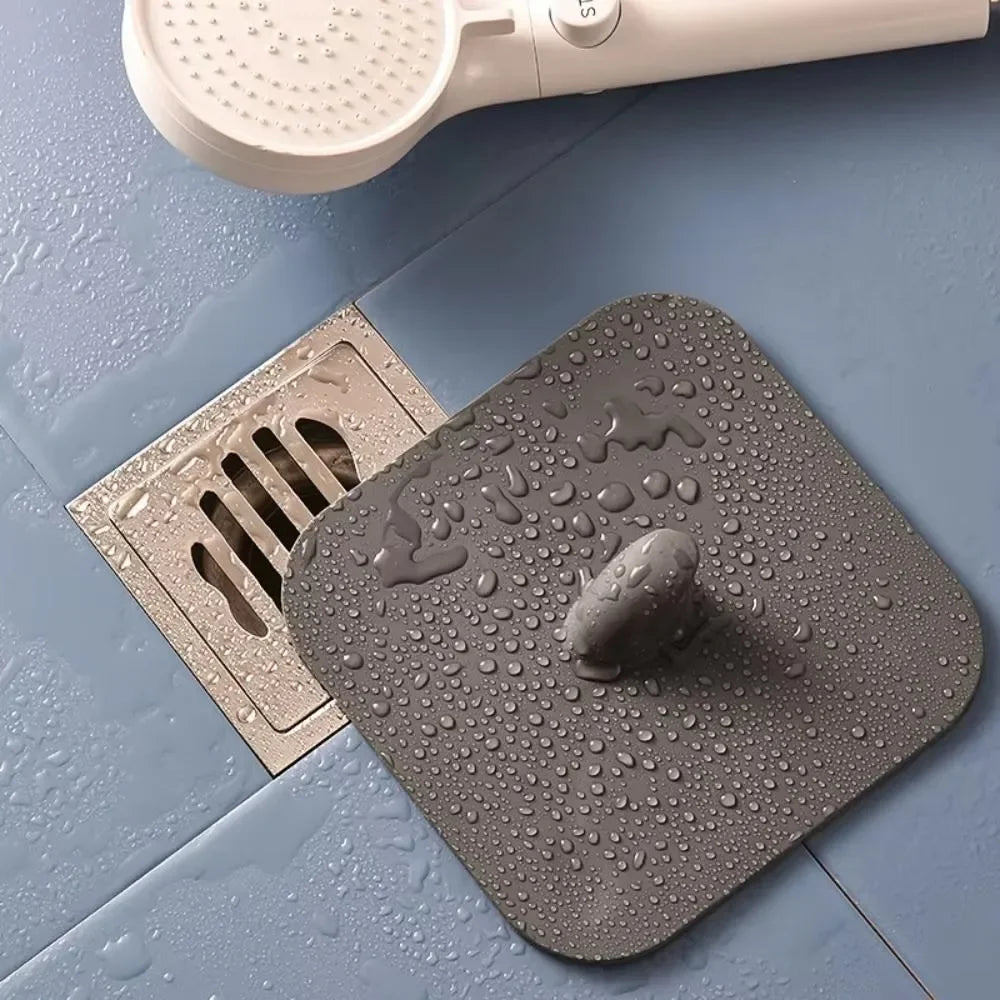Silicone Floor Drain Deodorant Pad – Anti-Odor Sewer Cover Floor Drain Cover Nixie grey