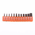 Magnetic Screwdriver Bit Set 12/24 Pc – 25mm Hex Shank S2 Steel Screwdriver Bit Set Nixie A3