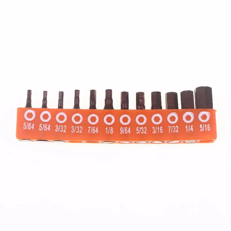 Magnetic Screwdriver Bit Set 12/24 Pc – 25mm Hex Shank S2 Steel Screwdriver Bit Set Nixie A3