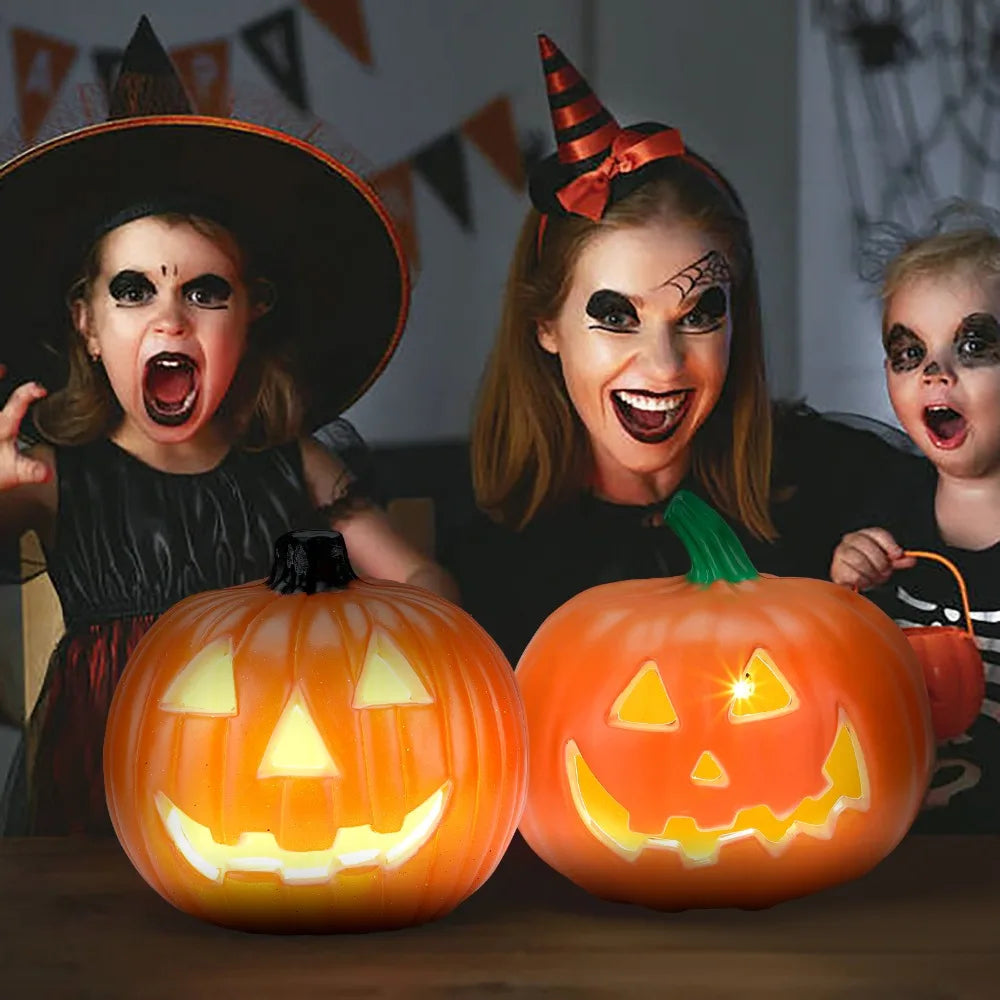 Halloween Pumpkin LED Lantern Lights – Funny Face Decor