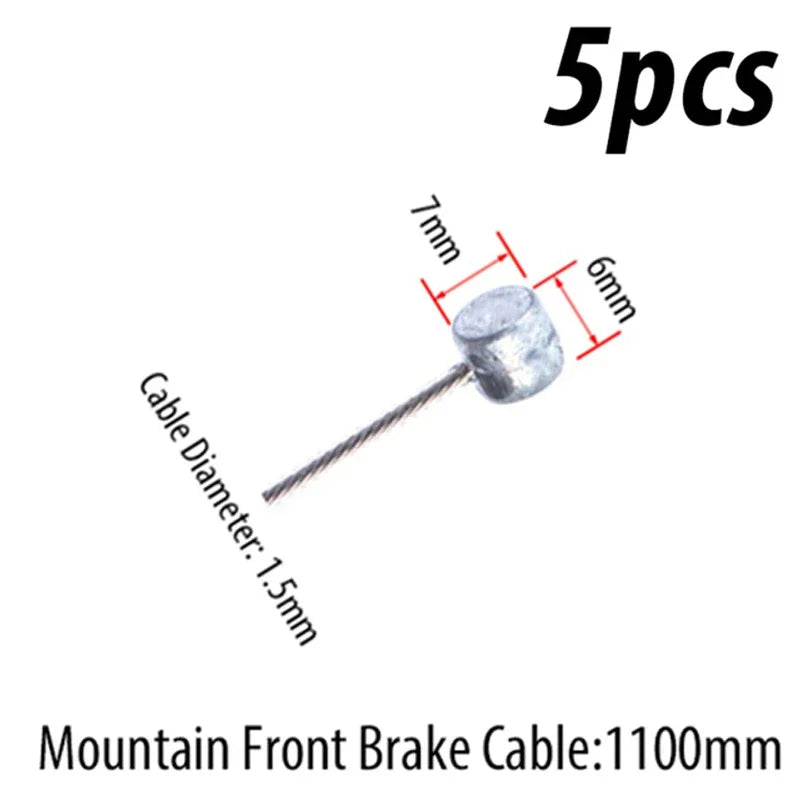Stainless Steel Bike Brake Shift Cable MTB Road Bicycle Inner Wire Bike Shift Cable Nixie 20pc MTB Front Brake
