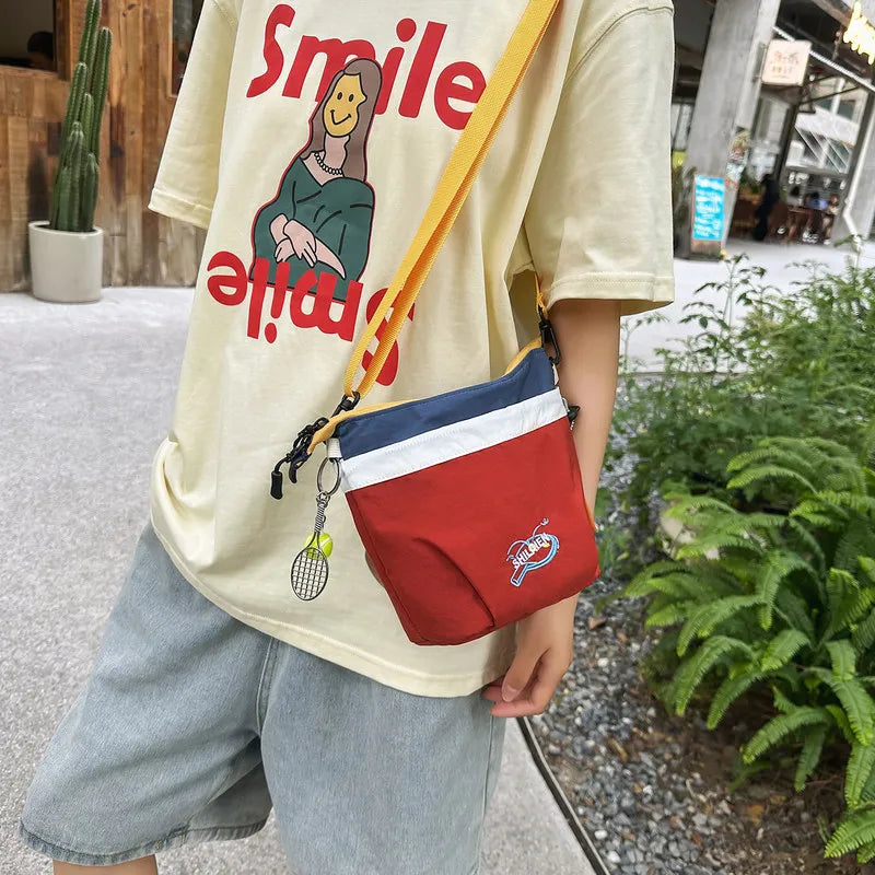 Two-Tone Nylon Crossbody Bag – Unisex Travel Shoulder Bag Crossbody Shoulder Bag Nixie