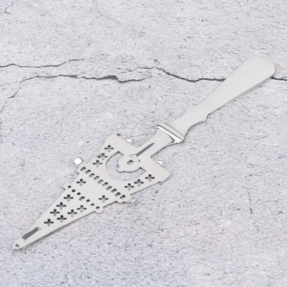 Stainless Steel Absinthe Spoon | Sugar Strainer Slotted Spoon Absinthe Bar Spoon Nixie