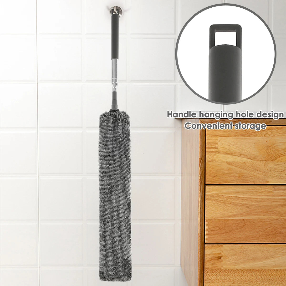 Retractable Microfiber Gap Duster – Flexible Extendable Brush
