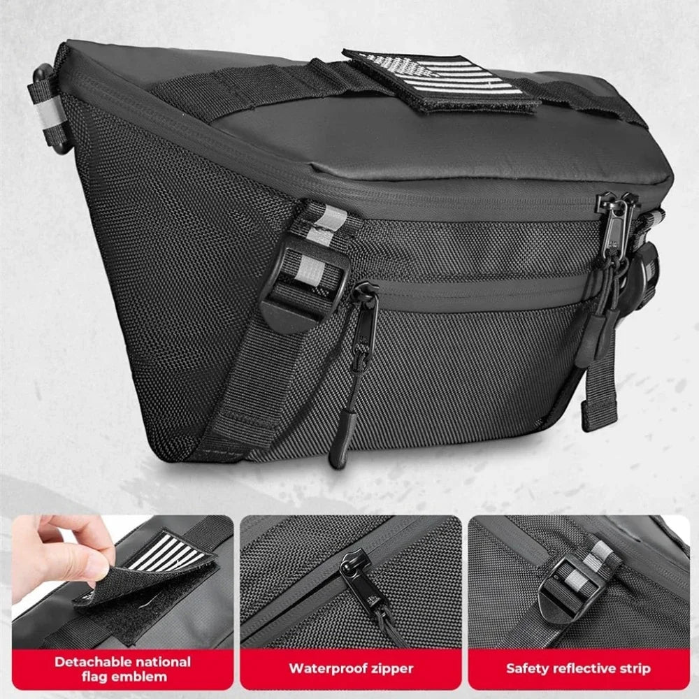 KEMIMOTO Waterproof Motorcycle Handlebar Bag – Front Fork Bag Motorcycle Handlebar Bag Nixie