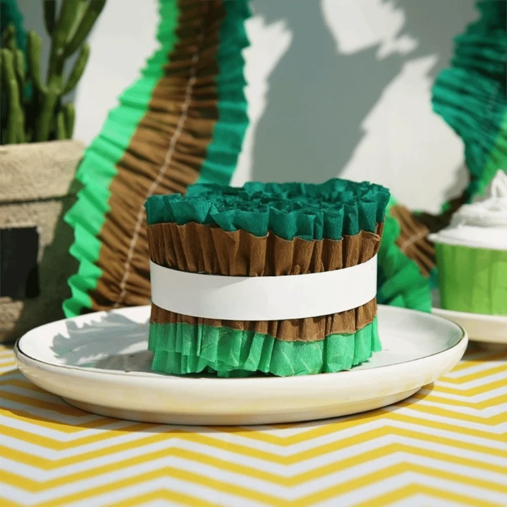 Macaron Crepe Paper Streamers 3M Heart Garland Party Decoration