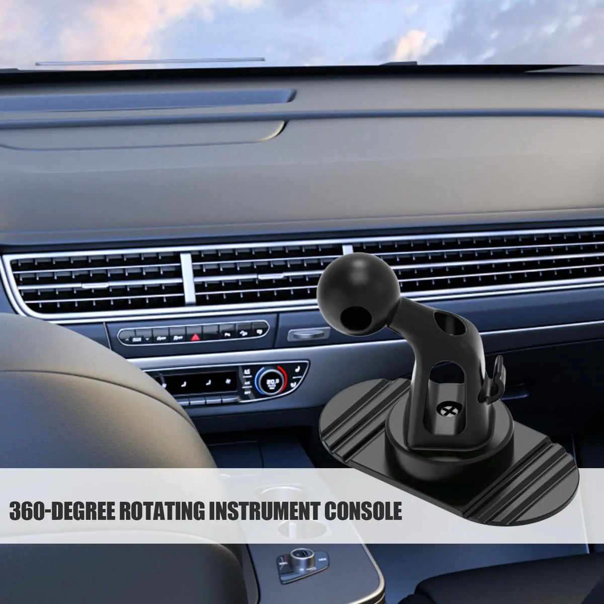 Universal 360° Car Dashboard Phone Mount Ball Head Base