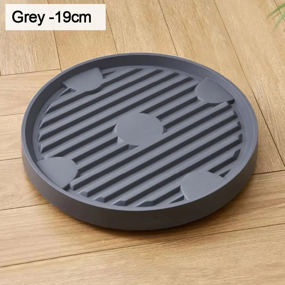 Rolling Plant Saucer with Wheels – Plastic Drip Tray for Pots Rolling Plant Saucer Nixie grey-19cm