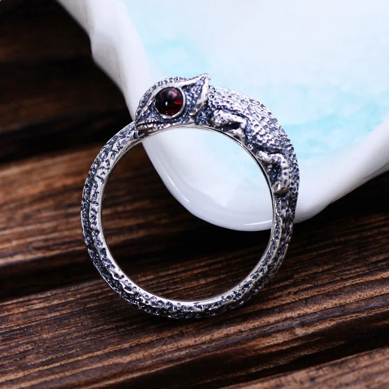 Vintage Punk Adjustable Ring – Eagle Tiger Snake Charm Fashion Ring Nixie 282