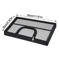 Black Aquarium Mesh Cover – Zippered Anti-Jump Fish Tank Lid