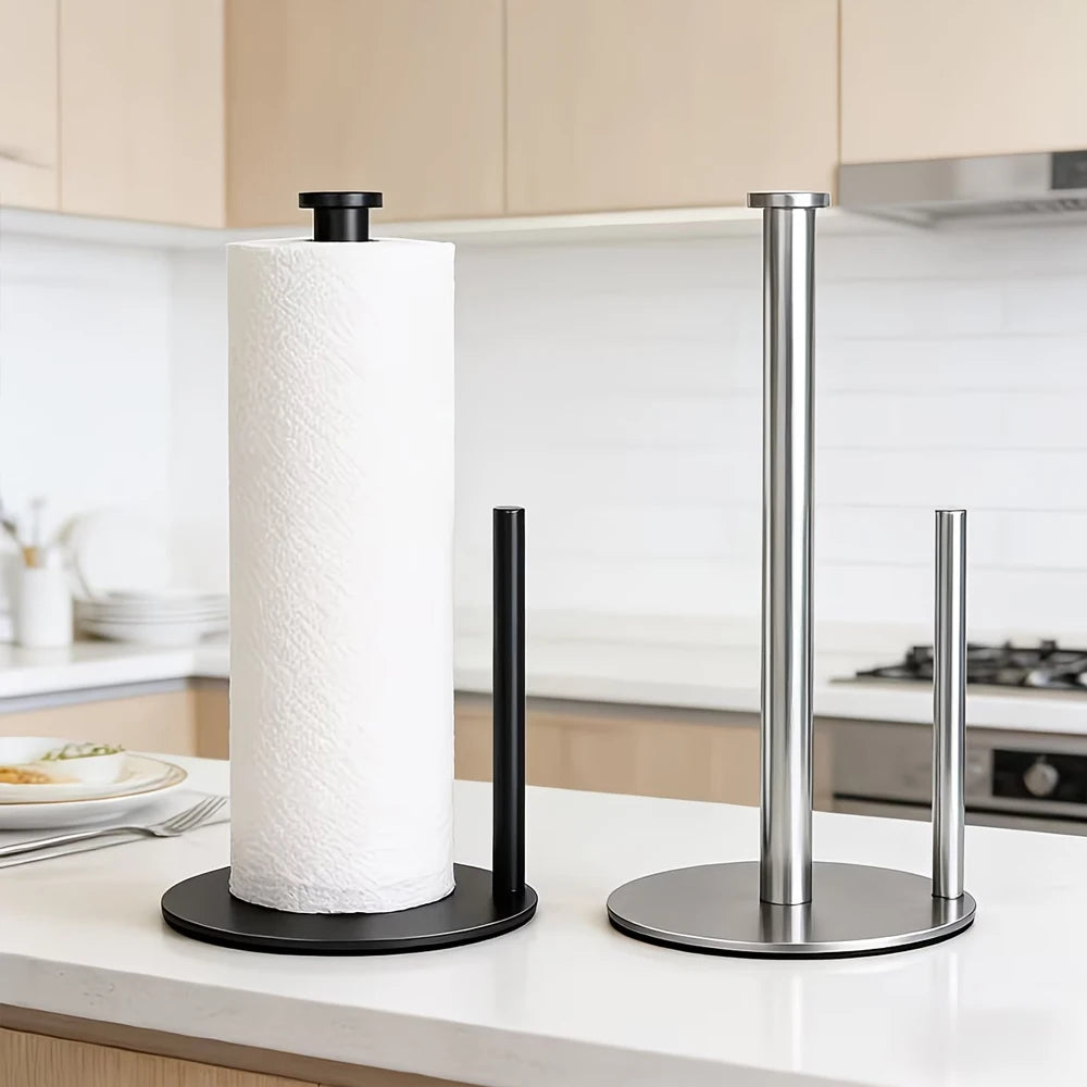 Stainless Steel Paper Towel Holder with Weighted Base Paper Towel Holder Nixie