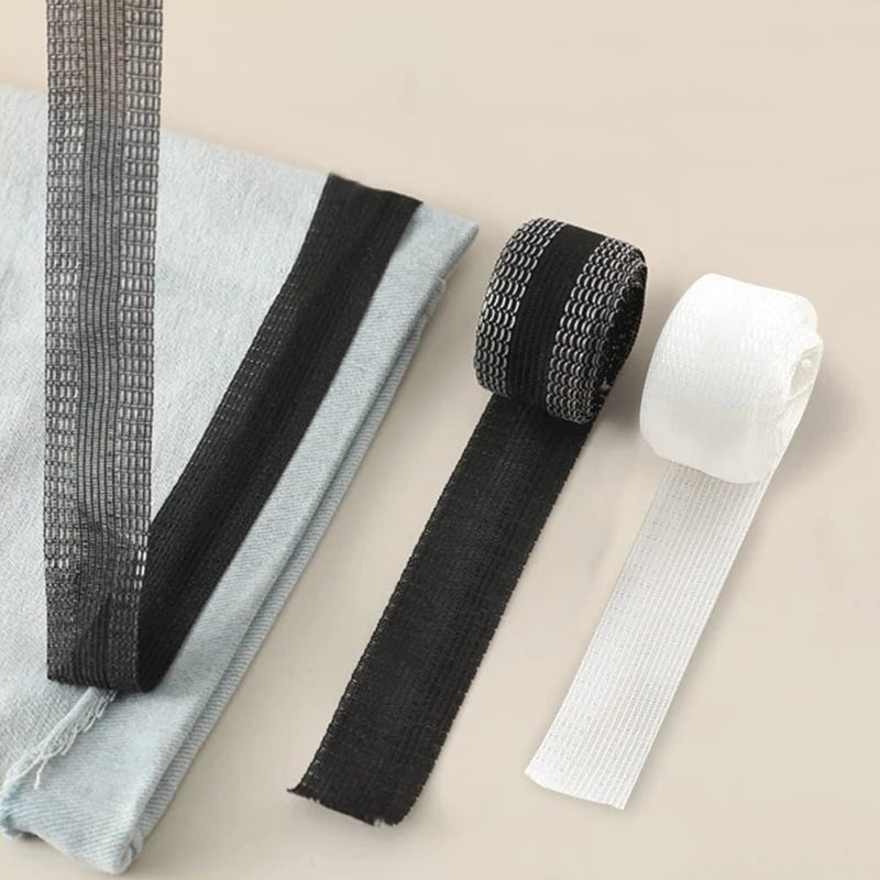 Iron-On Hem Tape – No-Sew Fabric Fusion Tape for Jeans Iron-On Hem Tape Nixie