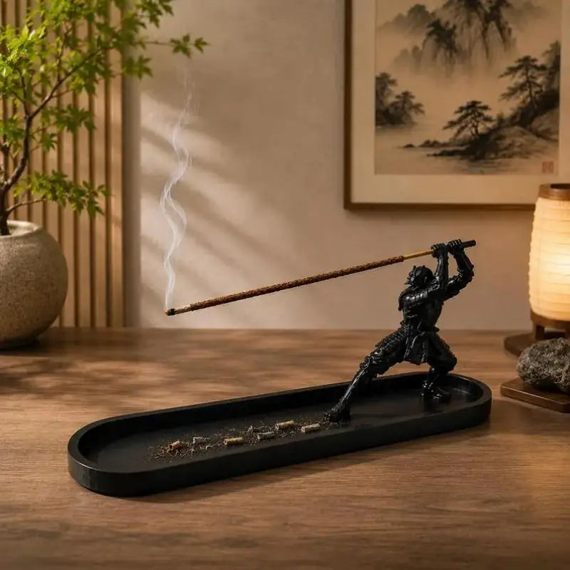 Samurai Incense Holder with Ash Catcher | Zen Home Decor