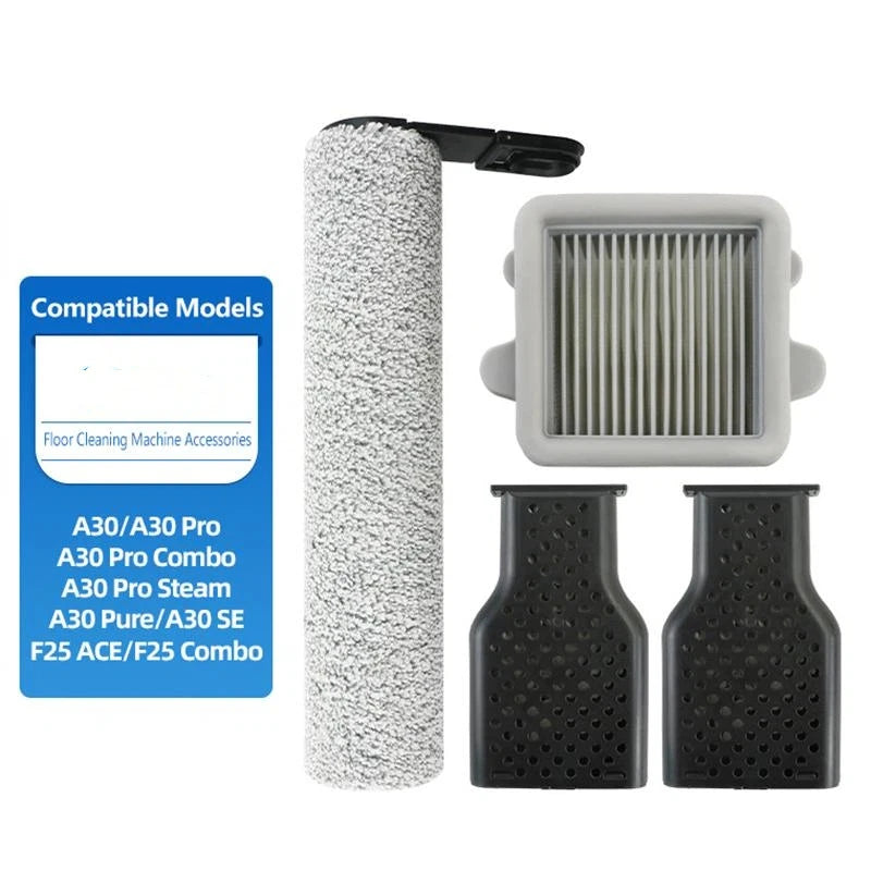 Brush Roll & HEPA Filter Set for A30 F25 Floor Washer Floor Washer Accessories Nixie