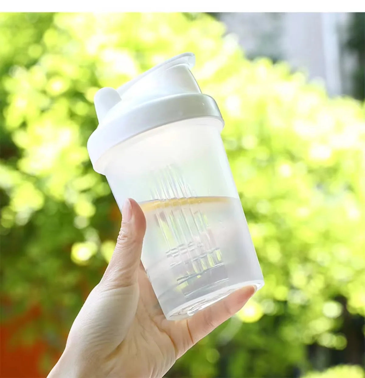 400ml Tritan Protein Shaker Cup with Metal Ball | 30oz Sport Protein Shaker Bottle Nixie