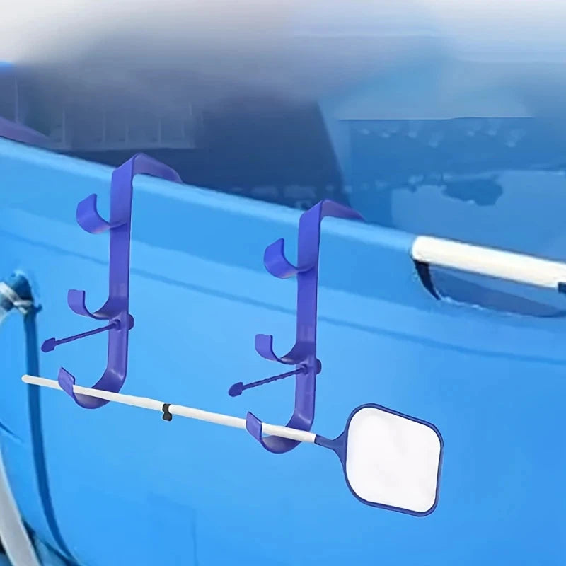 Pool Skimmer Net Holder Adjustable Telescopic Pole Hanger