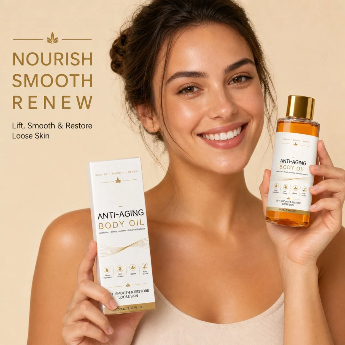 Nixie Firming Body Oil – Hydrating & Smoothing Skin Care Body Oil Nixie