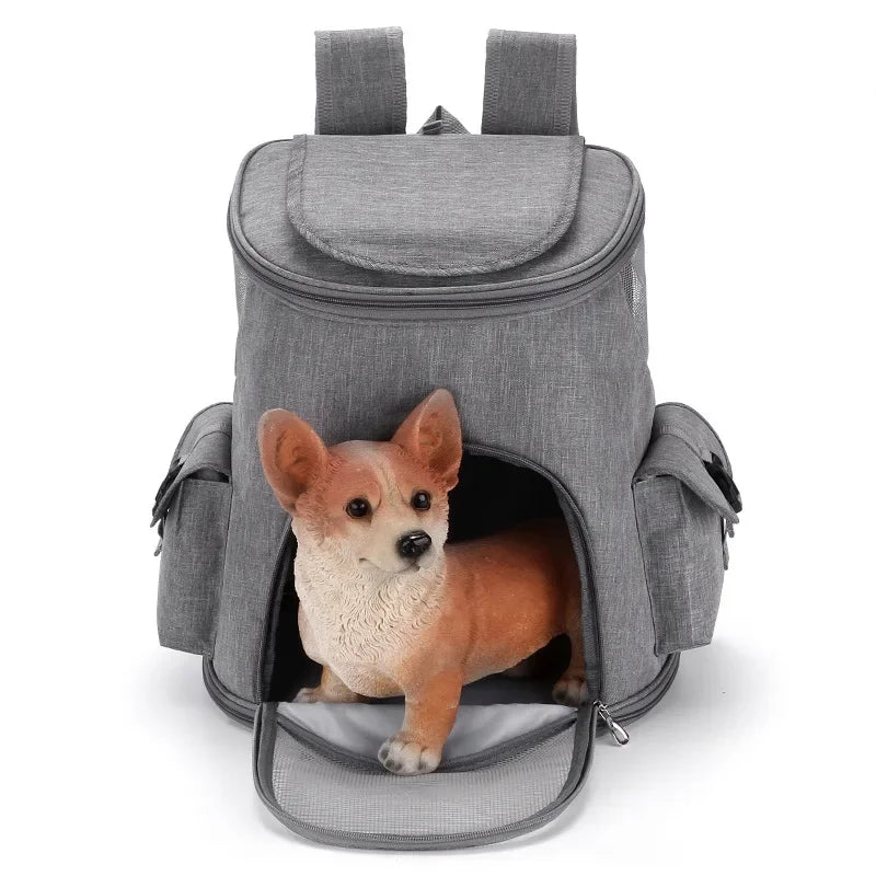 Breathable Pet Travel Backpack with Side Pockets | Hiking Pet Carrier Backpack Nixie