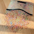800 Pcs Girls Colorful Elastic Hair Bands – Gentle Kids Scrunchies Elastic Hair Bands Nixie 1000pcs a pack