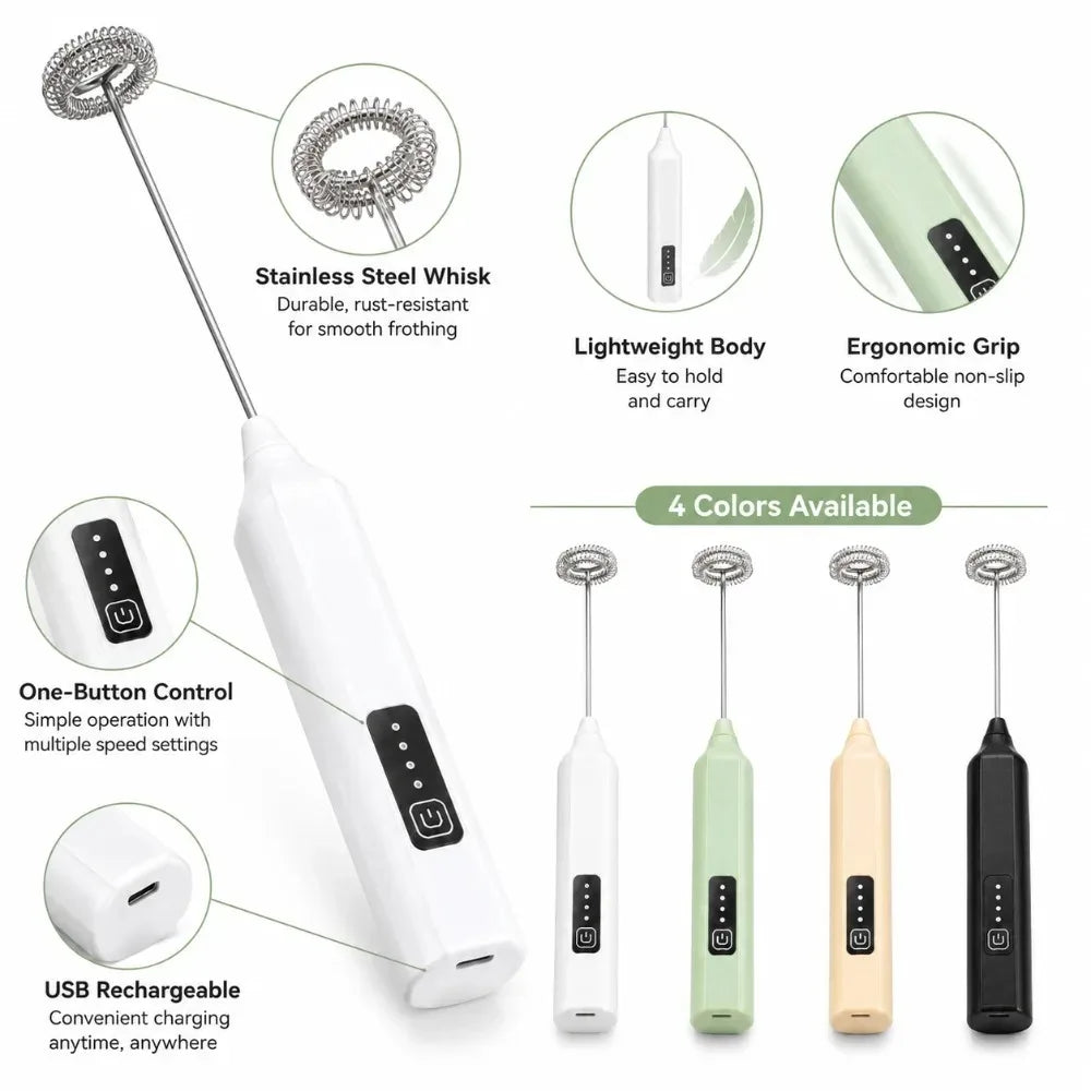 Nixie Handheld Electric Milk Frother & Egg Beater Whisk Handheld Milk Frother Nixie