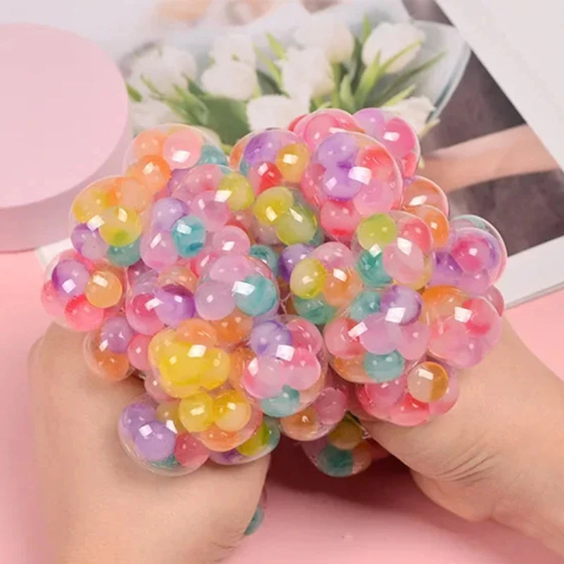 Rainbow Squishy 3D Fidget Sensory Ball Toy – Adults & Kids Fidget Sensory Toy Nixie