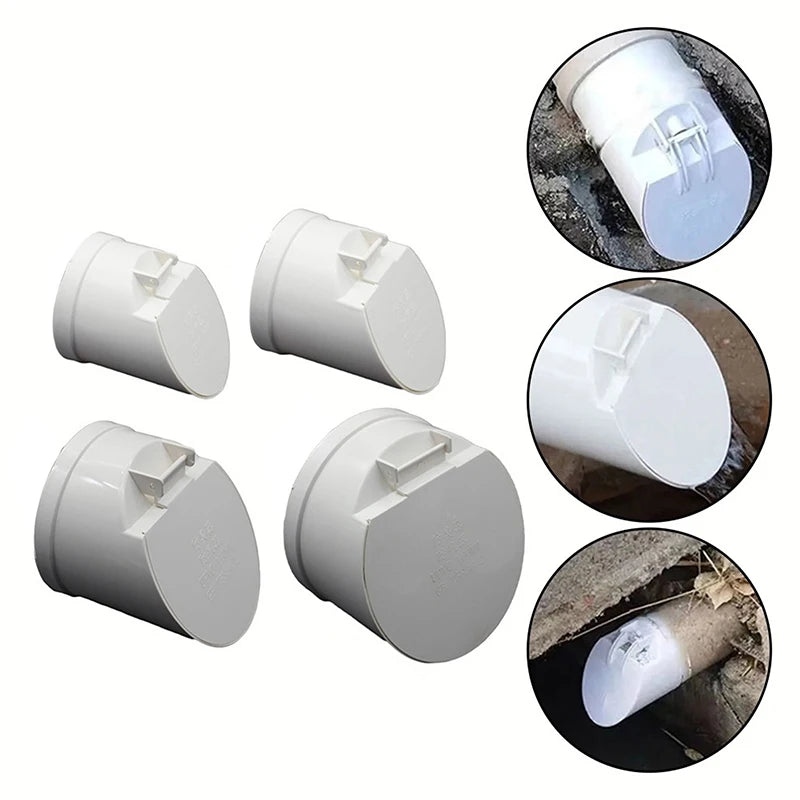 PVC Floor Drain Valve Anti-Odor Anti-Rat Cover 50–160mm Pipe