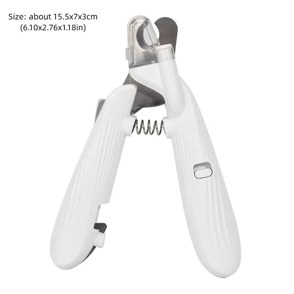 LED Pet Nail Clipper with Over-Cut Prevention & Safety Guard