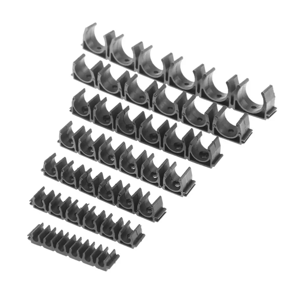 6-Way Nylon Pipe Clamp | 4mm–20mm Air & Water Hose Holder Pipe Clamp Holder Nixie