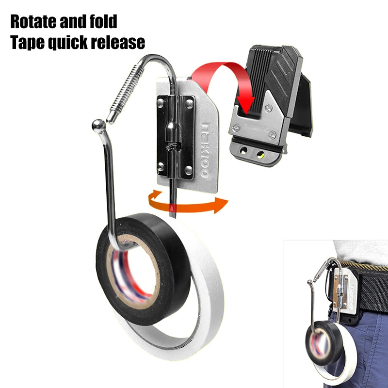 Electrician Foldable Belt Tape Hook – Quick-Clip Tool Hanger Belt Tool Hook Nixie Default Title